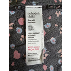 Nobody's Child Camilla Bias Mini Skirt - Black Ditsy Heart and Floral - Size 6