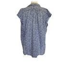 Nili Lotan Normandy Blouse - Blue White Floral - Small