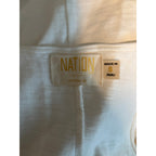 Nation LTD Cotton White Rolled Edge Tank Top - White - Size Small
