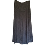 Cut Loose Wide Leg Pant In Mini Check Tencel #8562405 - Blue/Black - Medium