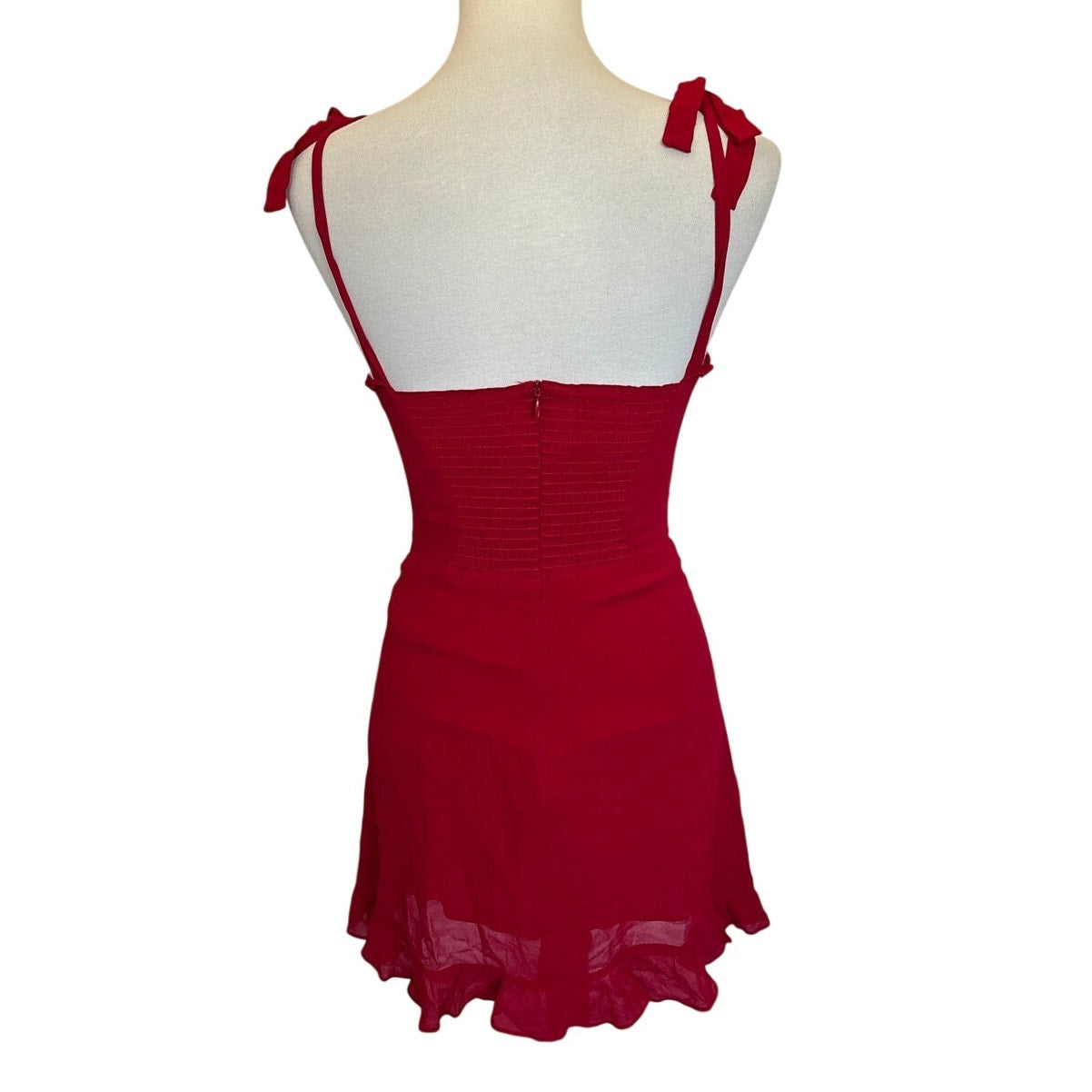 REFORMATION Christine Dress - Red - 6