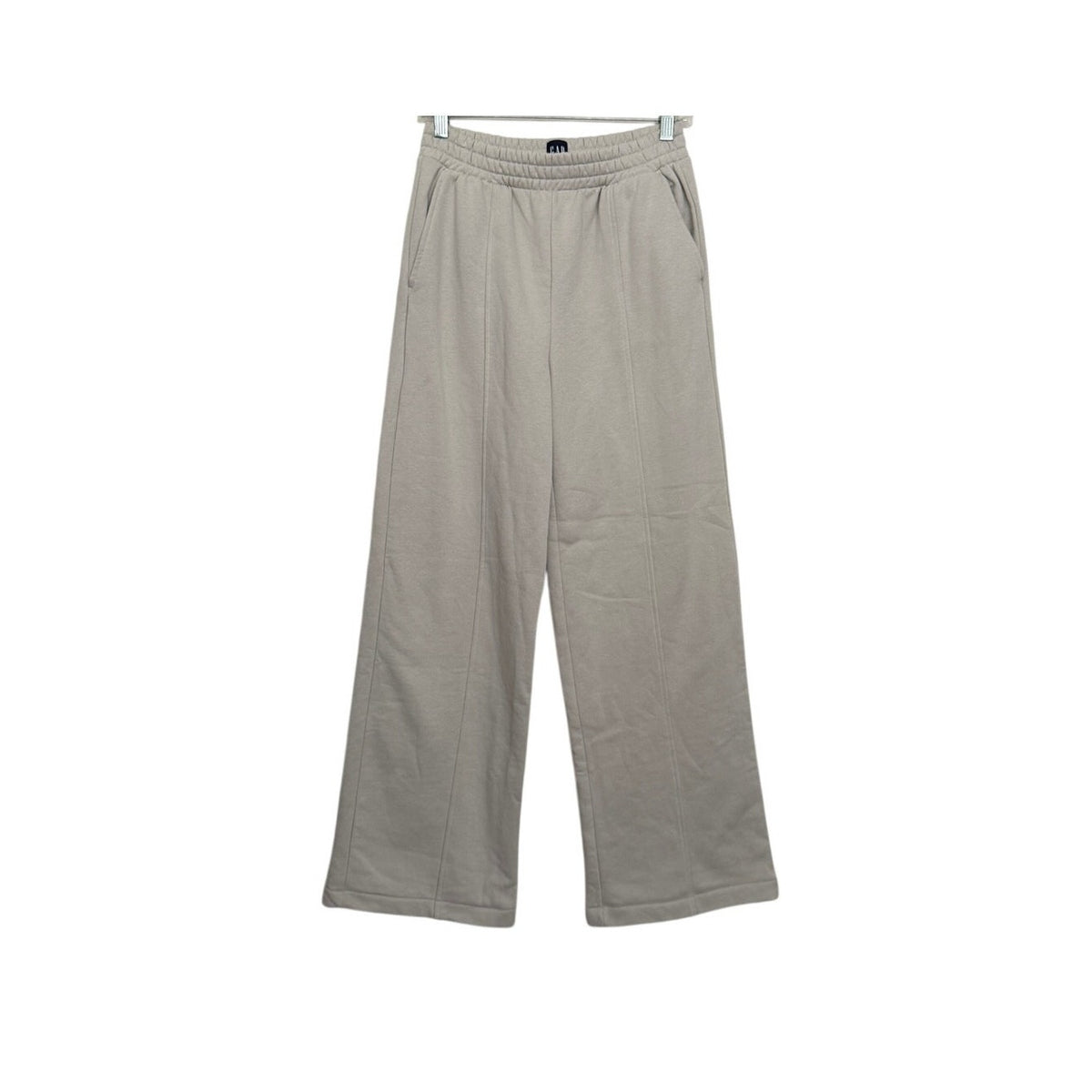New Gap Vintage Soft Seamed Wide Leg Sweatpants - Moonstone Beige -  Size Small