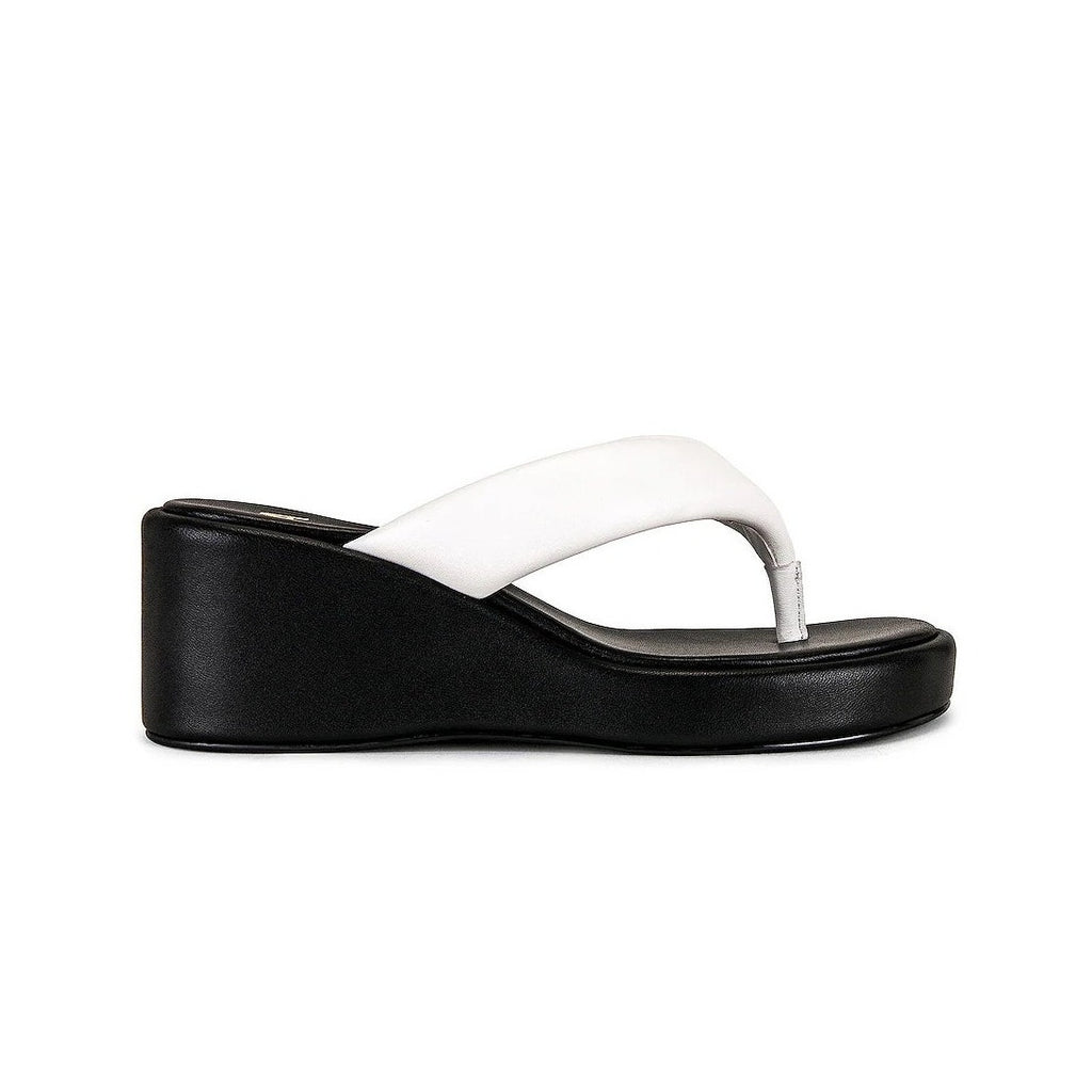 LPA Christina Platform Sandal - Black / White - Size 10