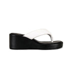 LPA Christina Platform Sandal - Black / White - Size 10