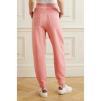 Veronica Beard Preslee Track Pants - Distressed Pink - Size Large