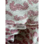 Holly Shae Sea Horse Print Shirt Dress - Pink / White - One Size