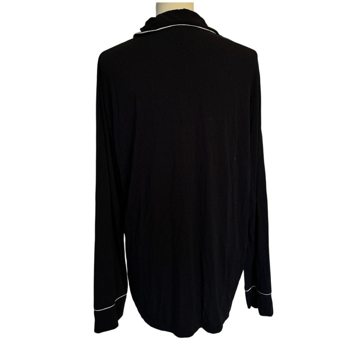 Eberjey William Long Sleeve Top - Black - Medium
