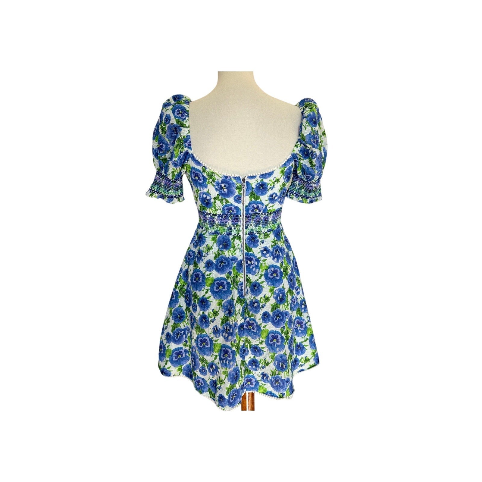 Alice + Olivia Crawford Mini Dress - Perfect Pansy Multi - Size 4