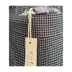 Cut Loose Wide Leg Pant In Mini Check Tencel #8562405 - Blue/Black - Medium