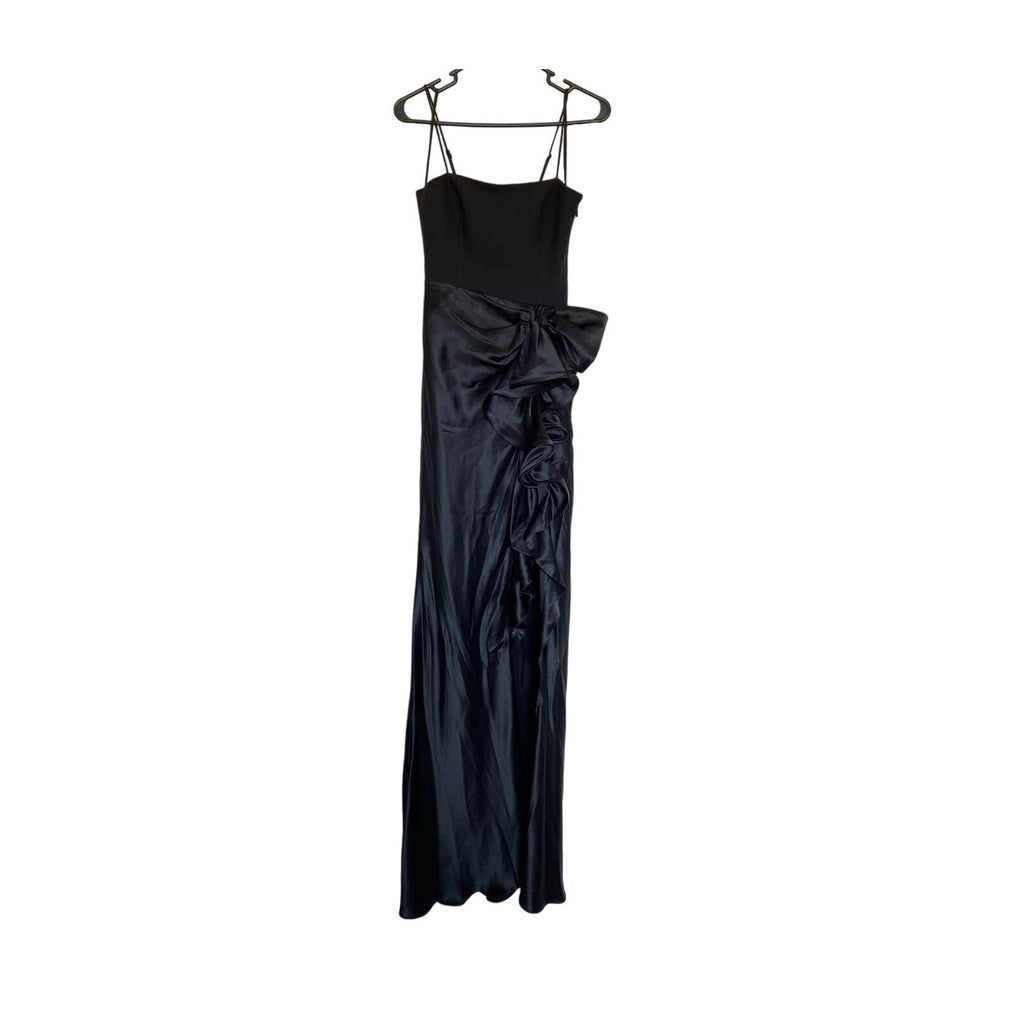 New Cinq a Sept Drina Satin Gown - Black - Size 00