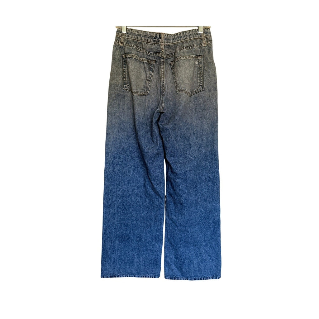 RAG & BONE Wide Leg Miramar Wide Pant - Medium Blue - Size Small