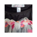Stella Cove Floral One Piece Bathing Suit for Girls - Black Floral Mesh - Size 14Y