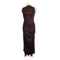 MICHAEL STARS Reign Ruched Sleeveless Midi Dress - Printed Espresso - Size Small
