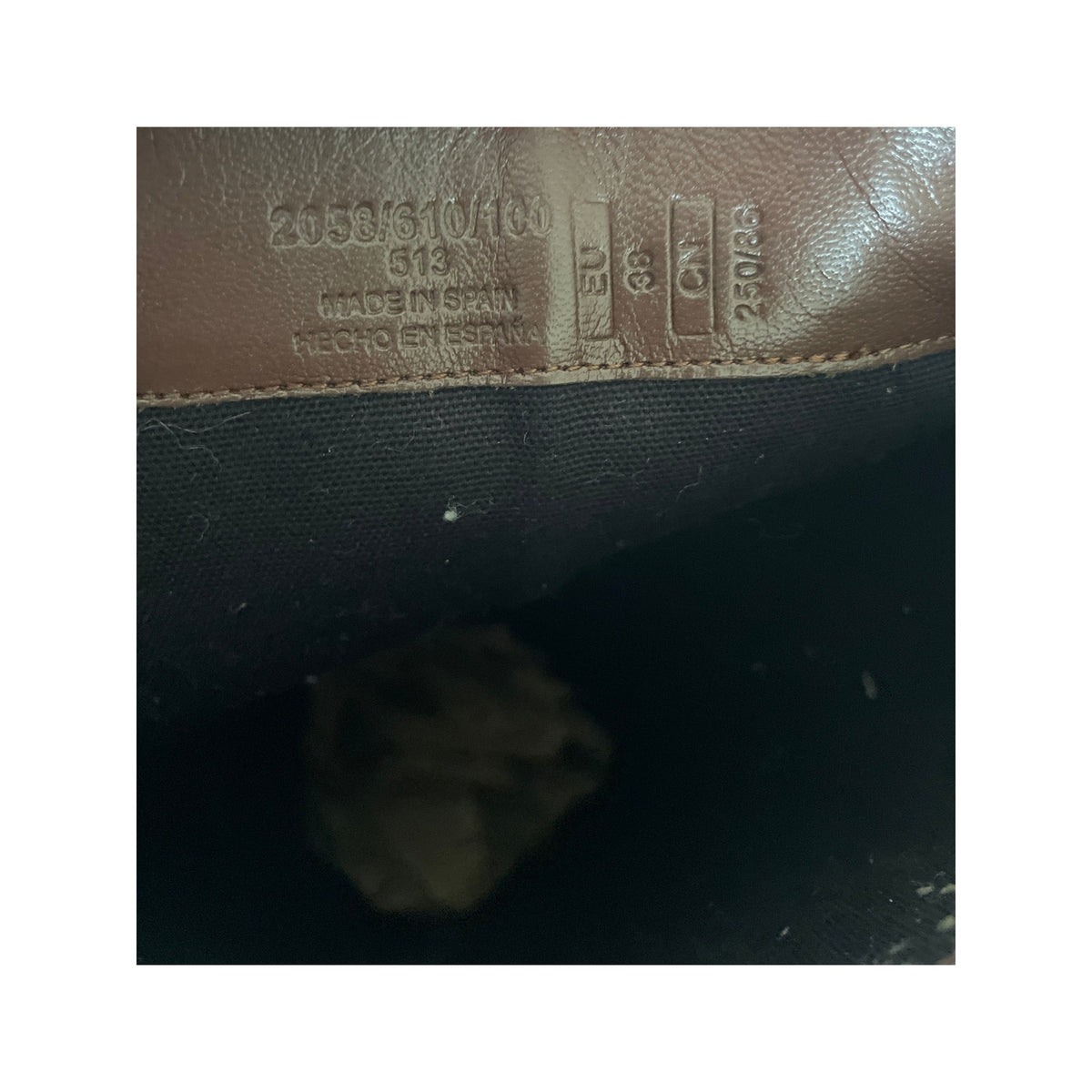 Zara Tall Brown Leather Chunky Boot - Size 38 / 8