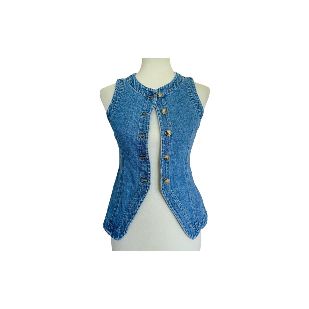 Madewell Denim Harlow Vest - Java Wash - Size 00