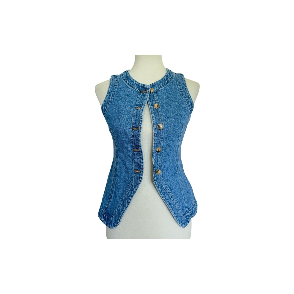 Madewell Denim Harlow Vest - Java Wash - Size 00