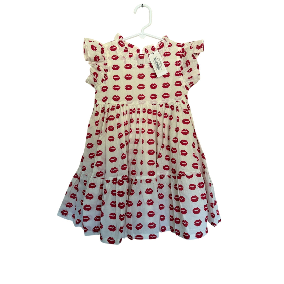 New Pink Chicken Jennifer Dress - Tango Red Kisses - 3Y