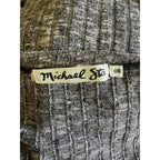 MICHAEL STARS Snap Front Knit Cardigan Top - Marled - One Size