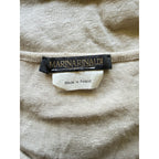 MARINA RINALDI Flax Linen Tank - Ivory - Size Large