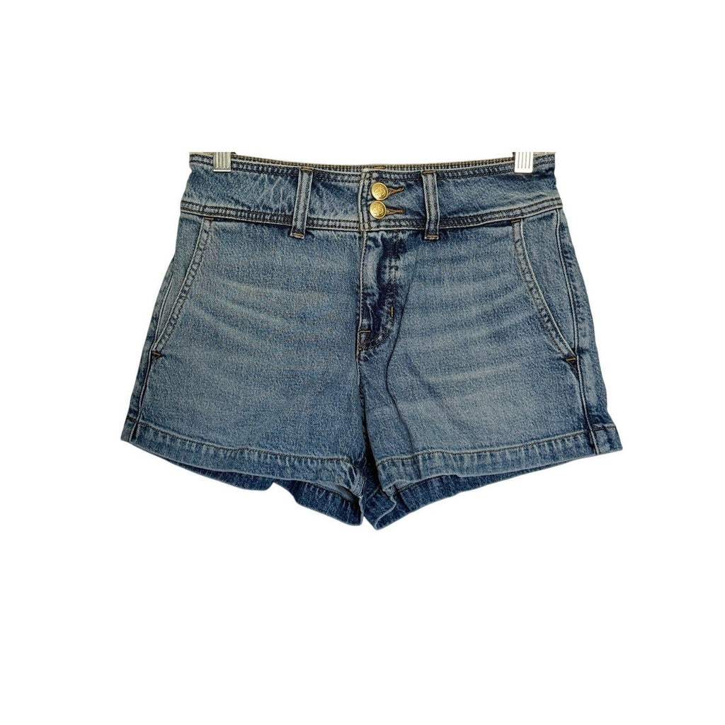 J.CREW Denim Short With Stacked Buttons - Hickory Wash - Size 26