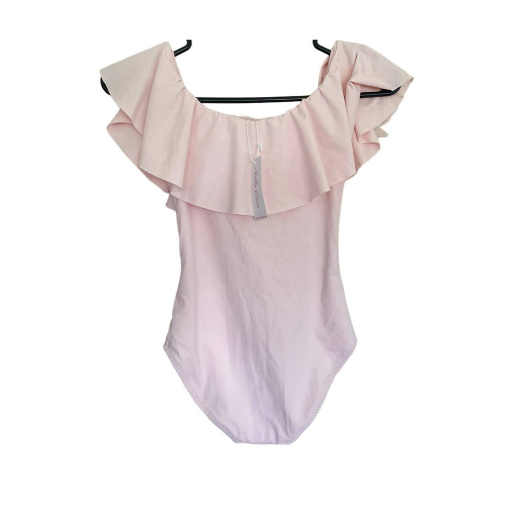 New Stella Cove Tulle Shoulder Swimsuit - Pink - Size 10