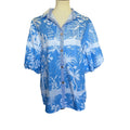 Patty Kim Claudia Button Down Blouse - Blue/White - XL