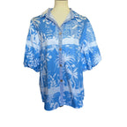 Patty Kim Claudia Button Down Blouse - Blue/White - XL
