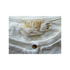 NATION LTD Clementine Delicate Ruffle Top - Off White - Size Extra Small
