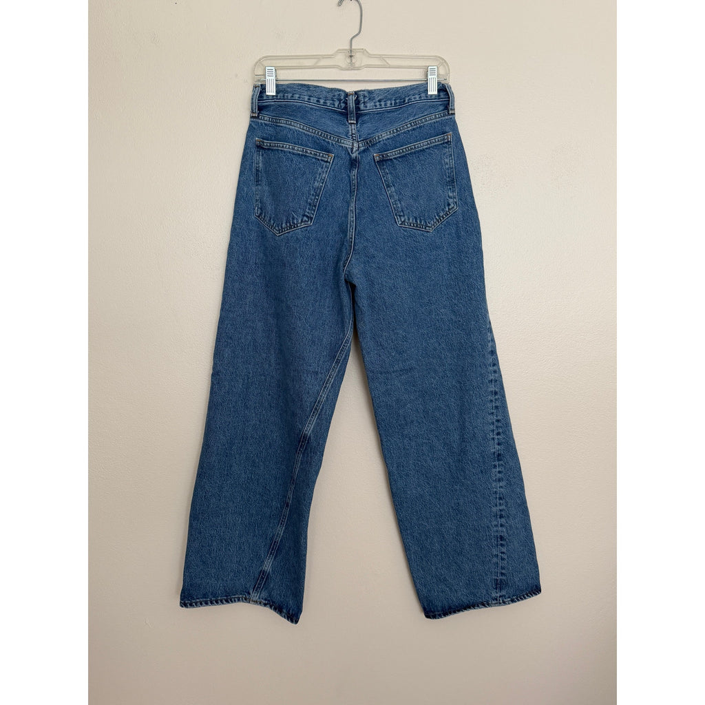 AGOLDE Twist Low Slung Baggy Jeans - Myth Blue - Size 27