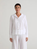 New CUT LOOSE - Hanky Linen Fitted Shirt #4207649 - White - Size Medium