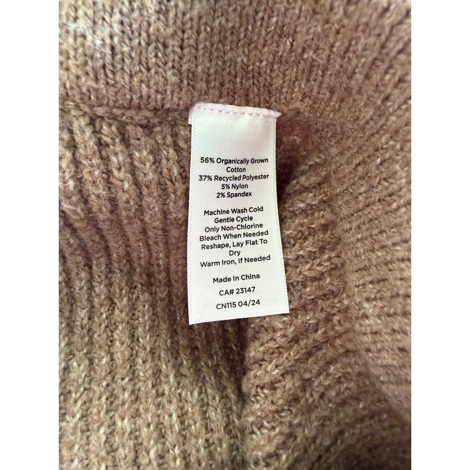 Haven Well Within Organic Cotton Blend Ribbed Joggers - Tan - Small