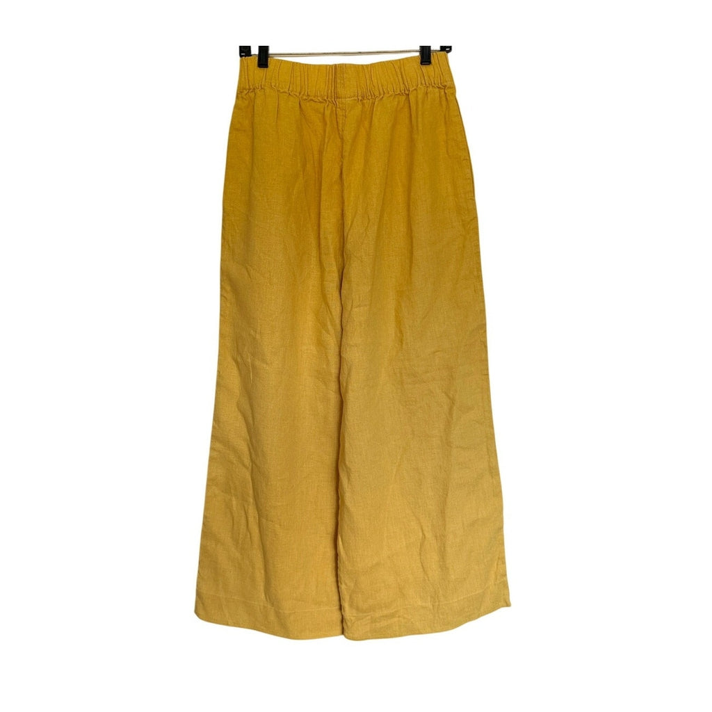 Elizabeth Suzann Florence Pant in Midweight Linen - Yellow - Large