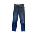 RE/Done 70s Stove Pipe High Rise Straight Leg Jeans - Dark Worn - 27