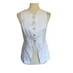Reformation Aspen Linen Top - White - Size 8