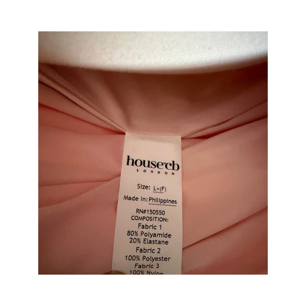 House of CB Mademoiselle Midi Dress - Ballerina Pink - Size L+
