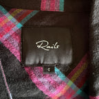 Rails Leo Shirt - Onyx Magenta Cayenne - Small