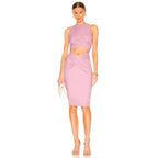 SUSANA MONACO Wrap Front Dress - Petal - Size Small