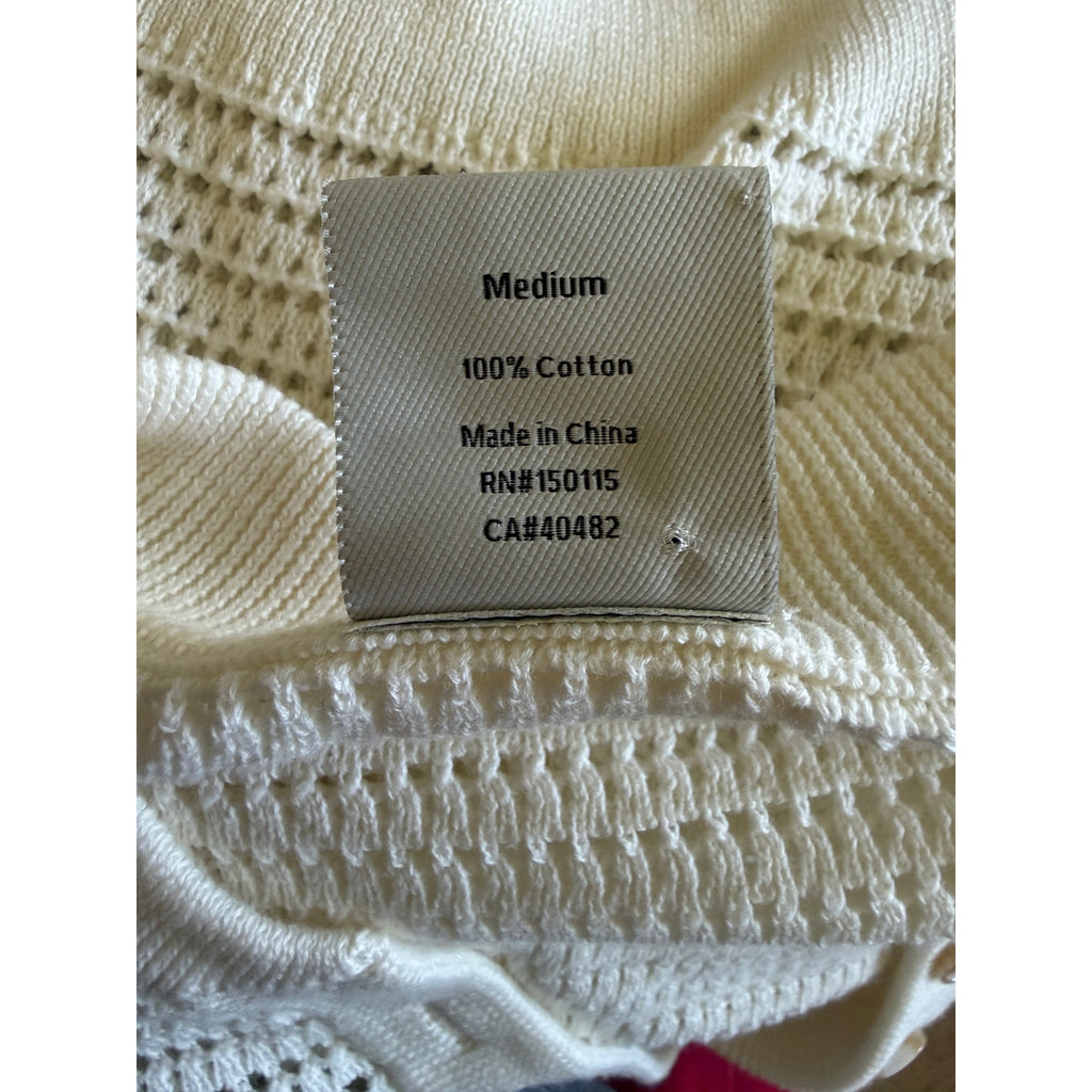 Varley Callie Knit Top - Medium - Egret Color