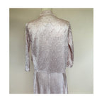 Komarov Beaded Crinkle Dress and Matching Jacket - Light Pink - Size Small