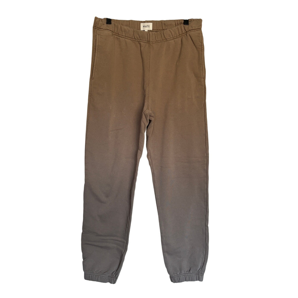 Mate Organic Fleece Relaxed Pocket Sweatpants - Mushroom - Size Small
