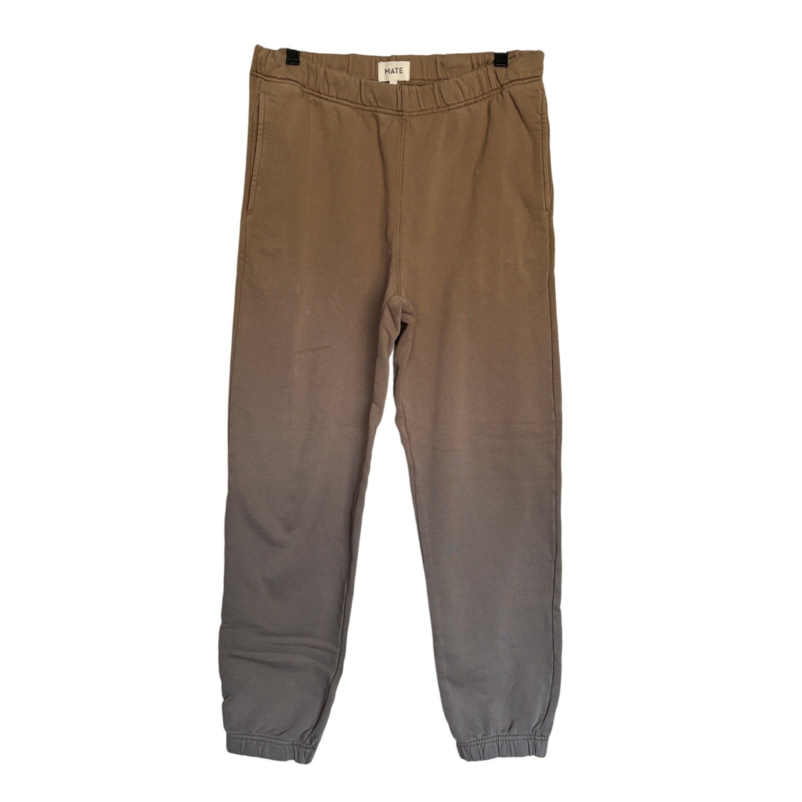 Mate Organic Fleece Relaxed Pocket Sweatpants - Mushroom - Size Small