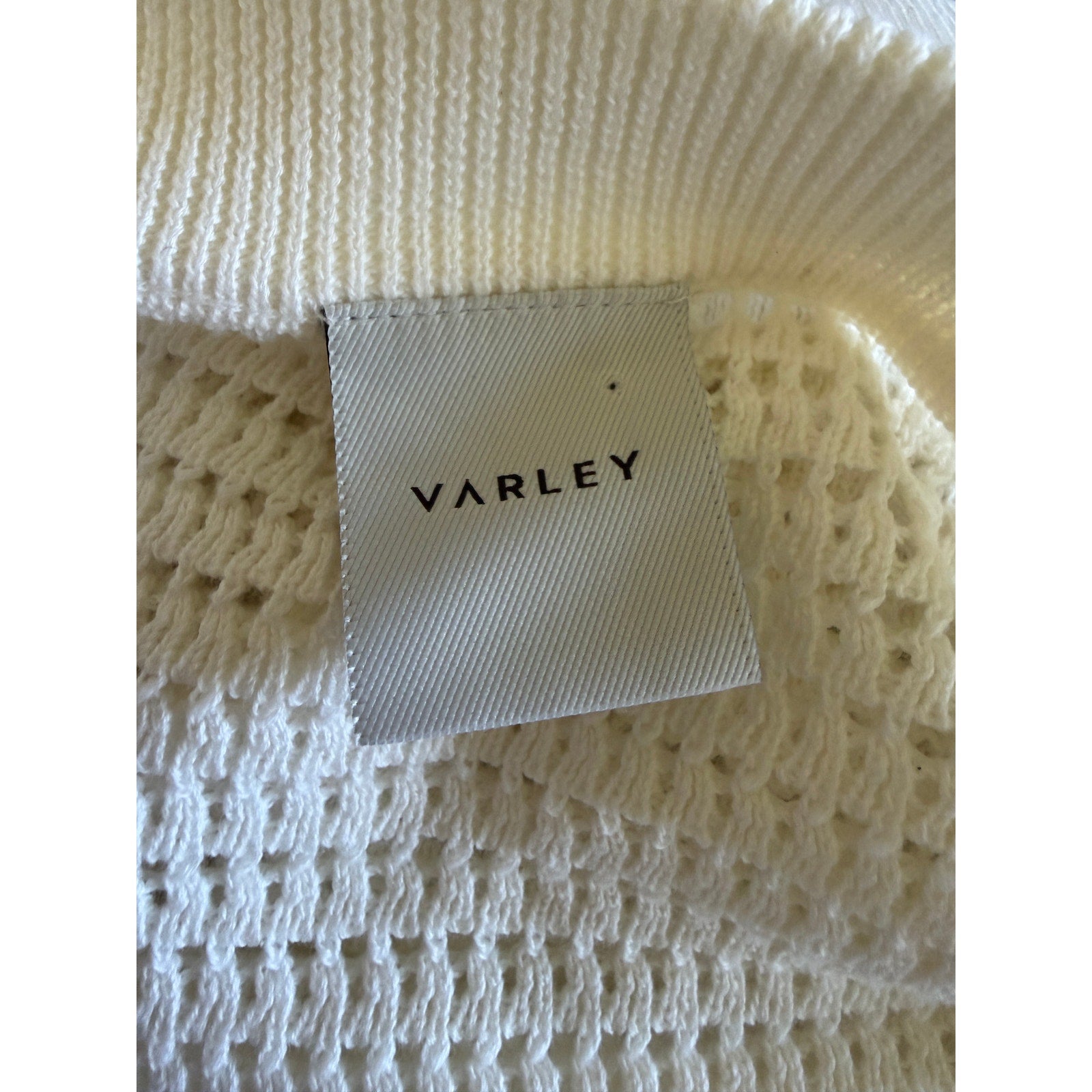 Varley Callie Knit Top - Medium - Egret Color