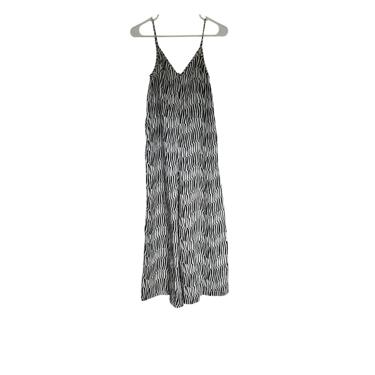 Frances Valentine Cheree Cropped Jumpsuit - Black and White Print - Size XS
