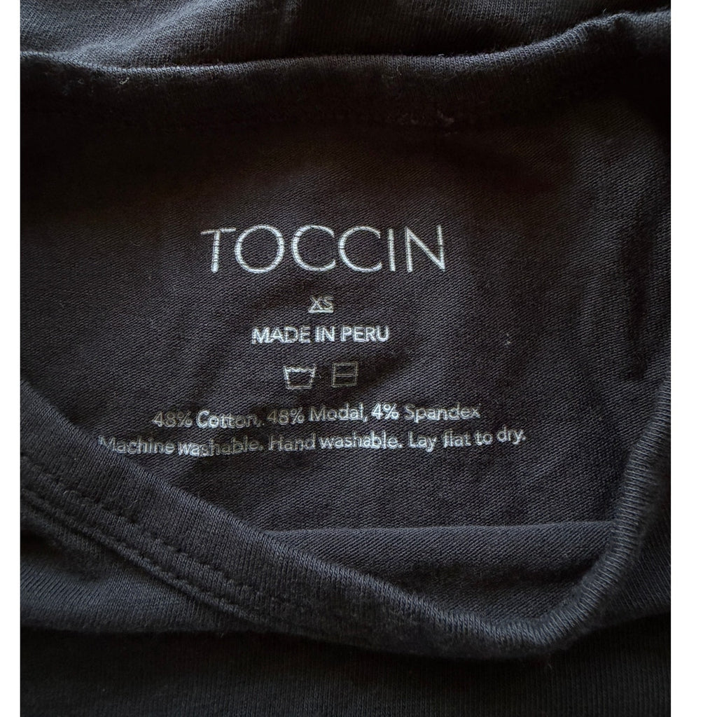 Toccin JENNA COTTON LONG SLEEVE T-SHIRT - Black - XS