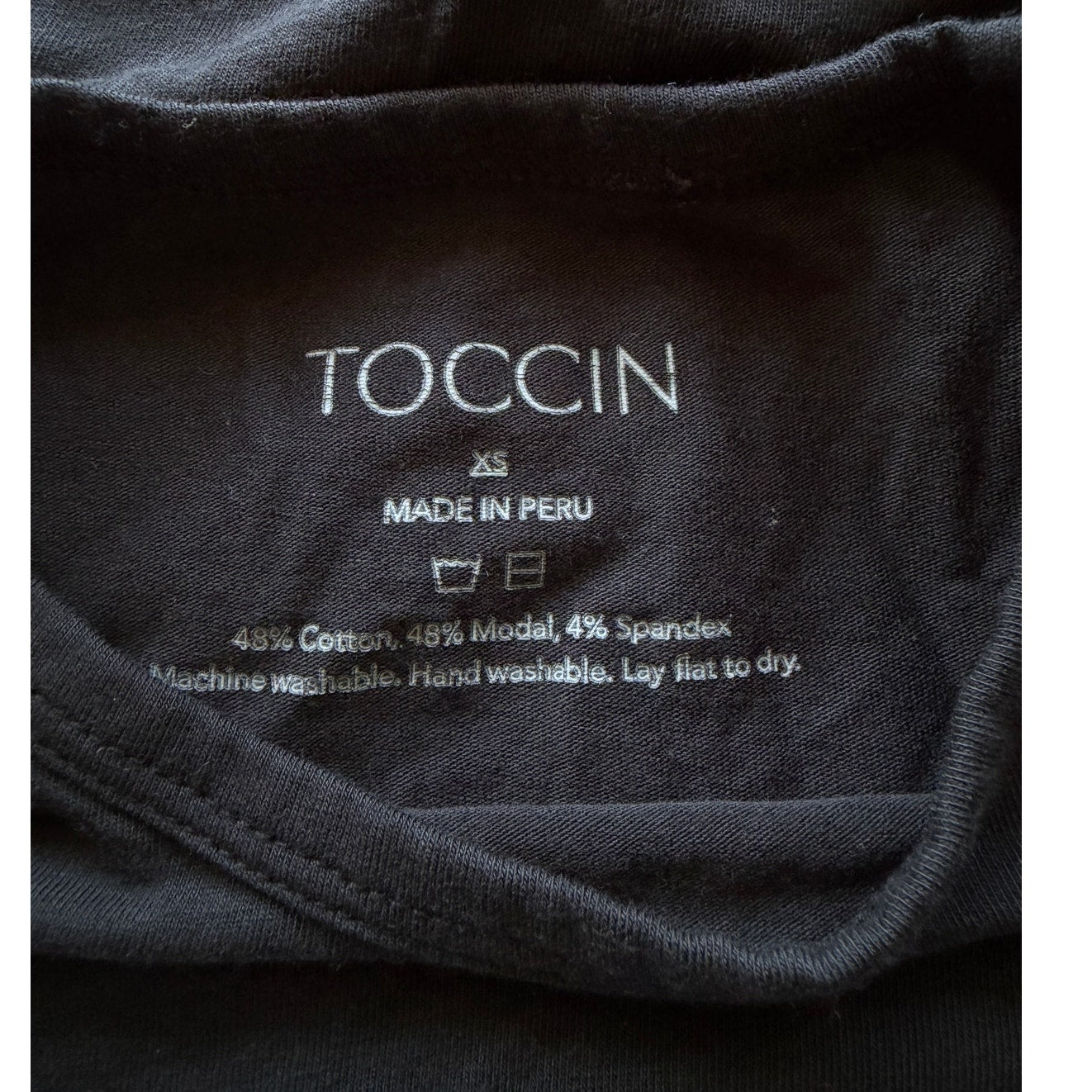 Toccin JENNA COTTON LONG SLEEVE T-SHIRT - Black - XS
