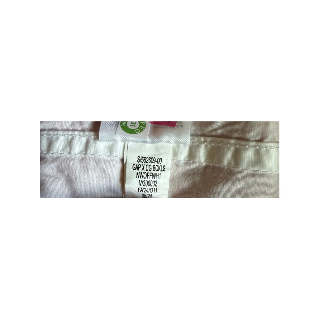 GAP X CULT GAIA Backless Button Down Shirt - White - Size Small