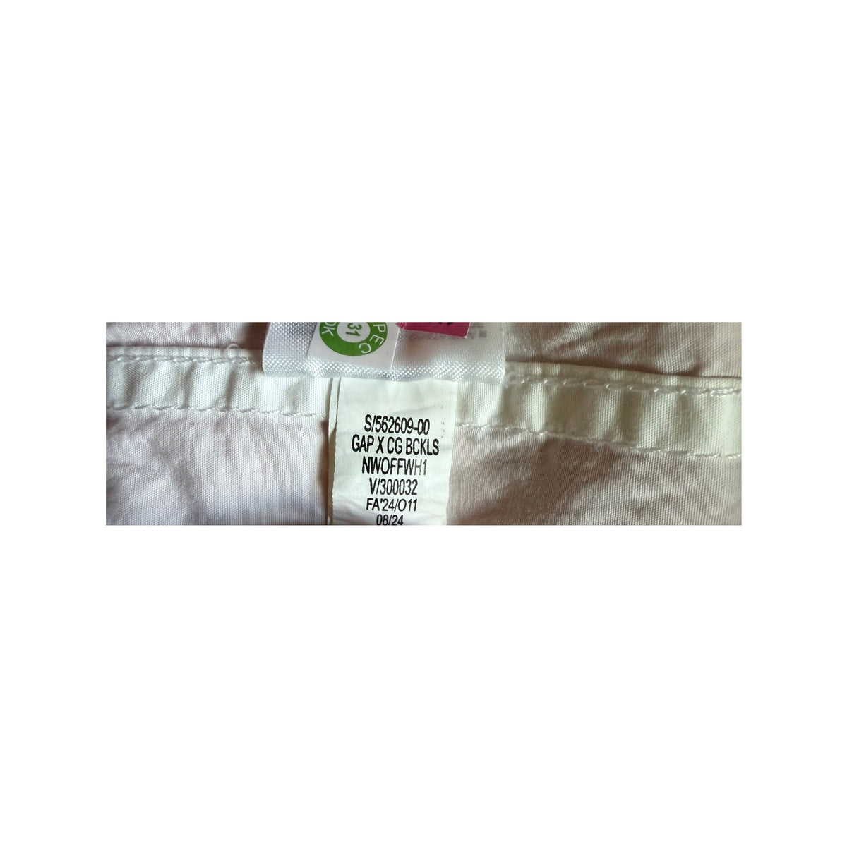 GAP X CULT GAIA Backless Button Down Shirt - White - Size Small
