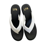 LPA Christina Platform Sandal - Black / White - Size 10