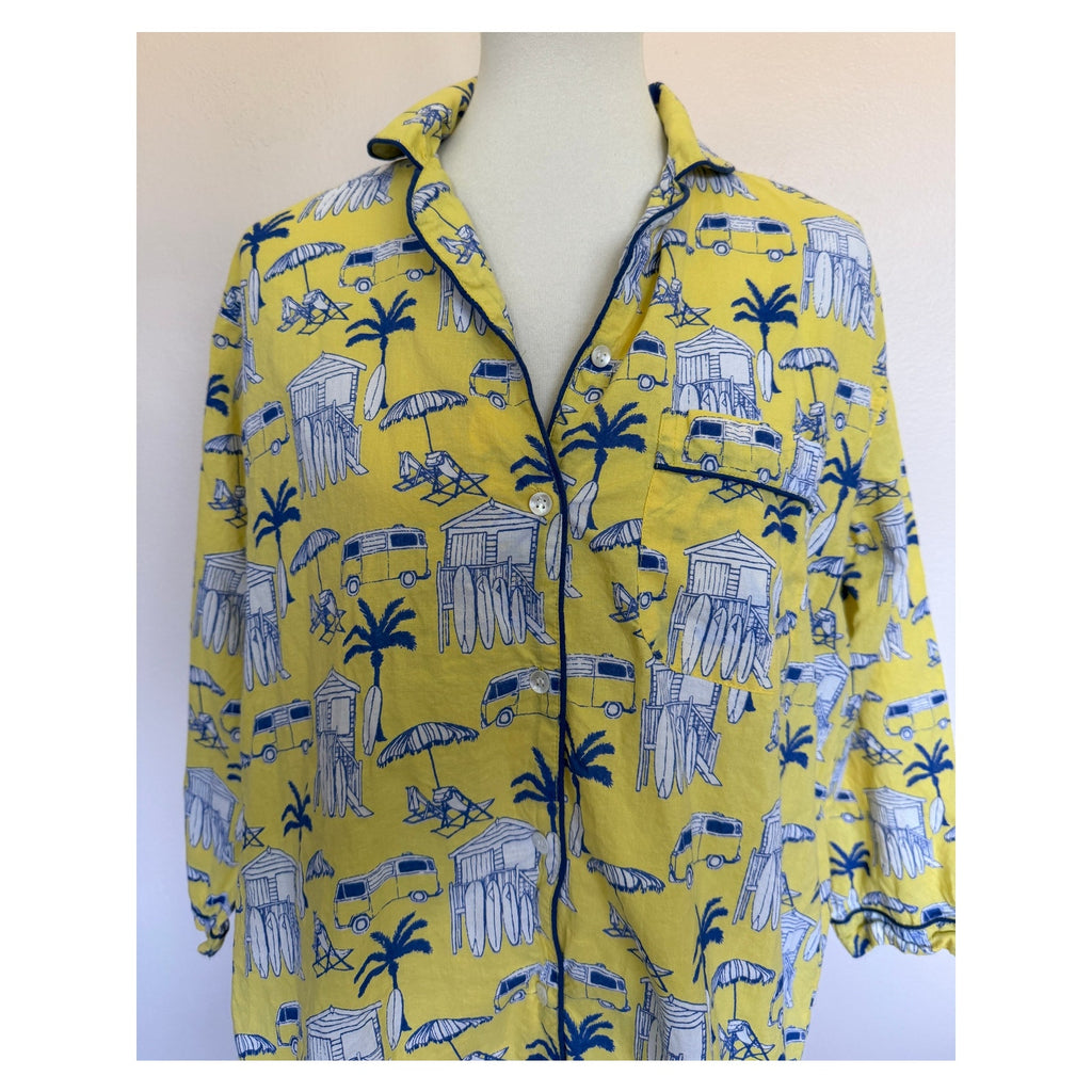 The MAHOGANY Store - Dolce LIfe Print Short Robe and Nightshirt Set - Small