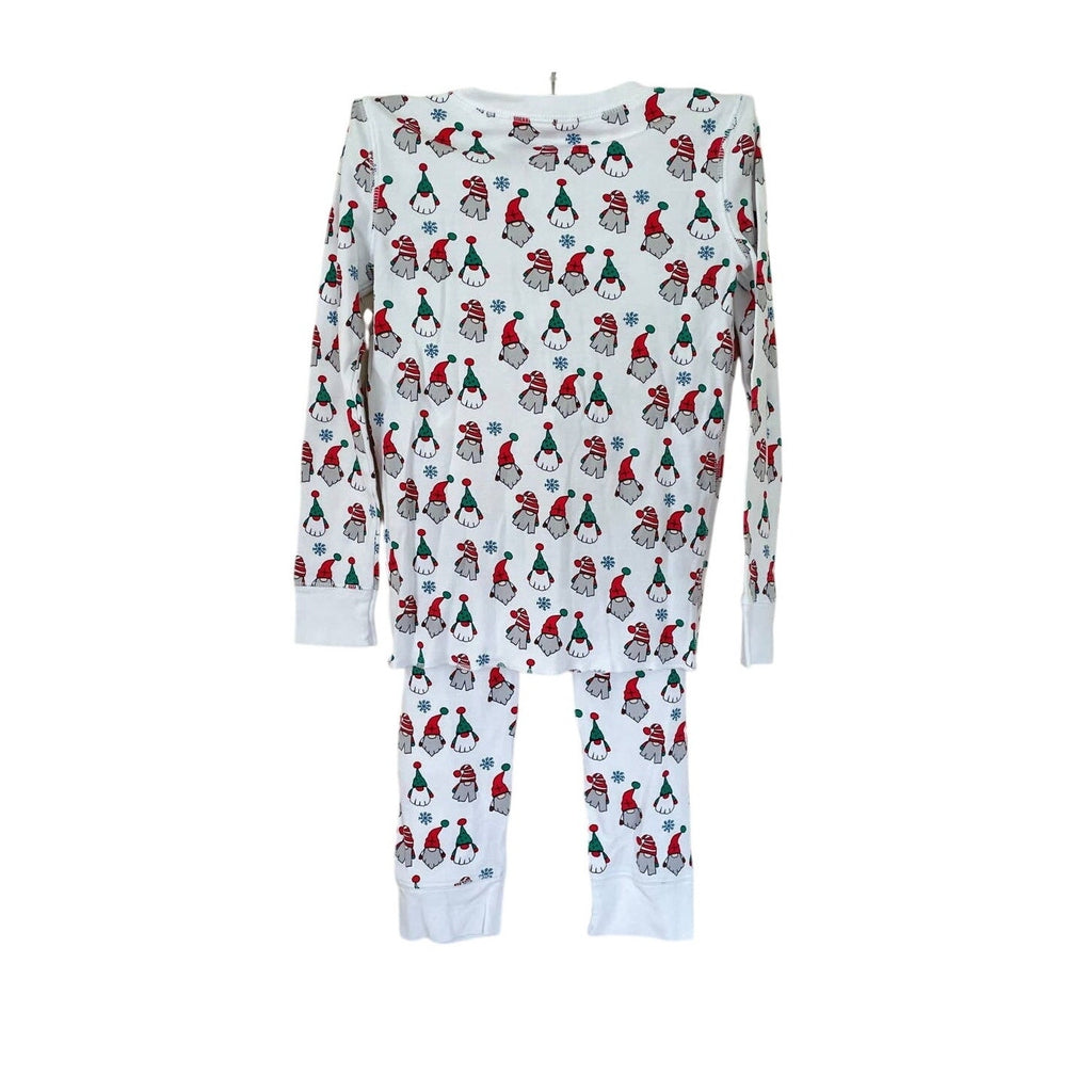 Roller Rabbit Gnoels Holiday Kids Pajama Set - Red / White / Green - Size 8